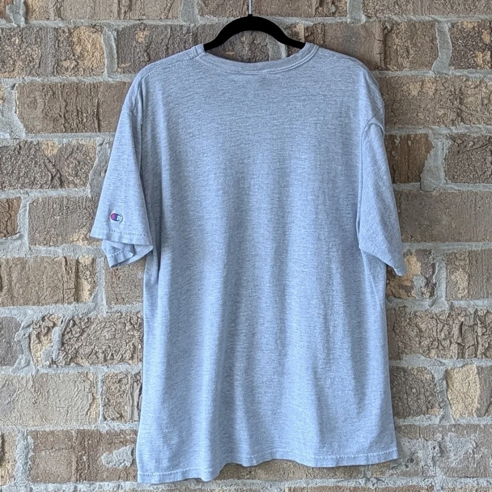 Champion Air Force Academy Soccer Short Sleeve T-Shirt Large Heather Gray Blue - Picture 5 of 7